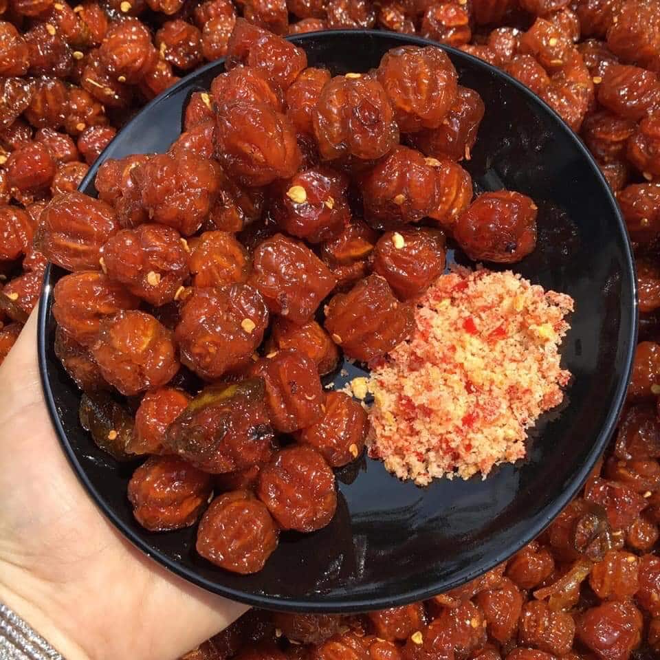 1 KG Mứt Sơ Ri Lắc Muối Ớt - Siêu Ngon