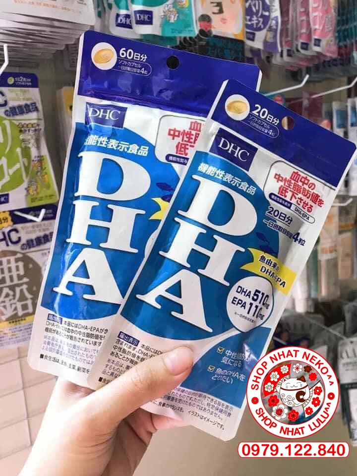 DHC Viên uống bổ não tốt trí nhớ bổ sung DHA, EPA Nhật bản 60 ngày uống
