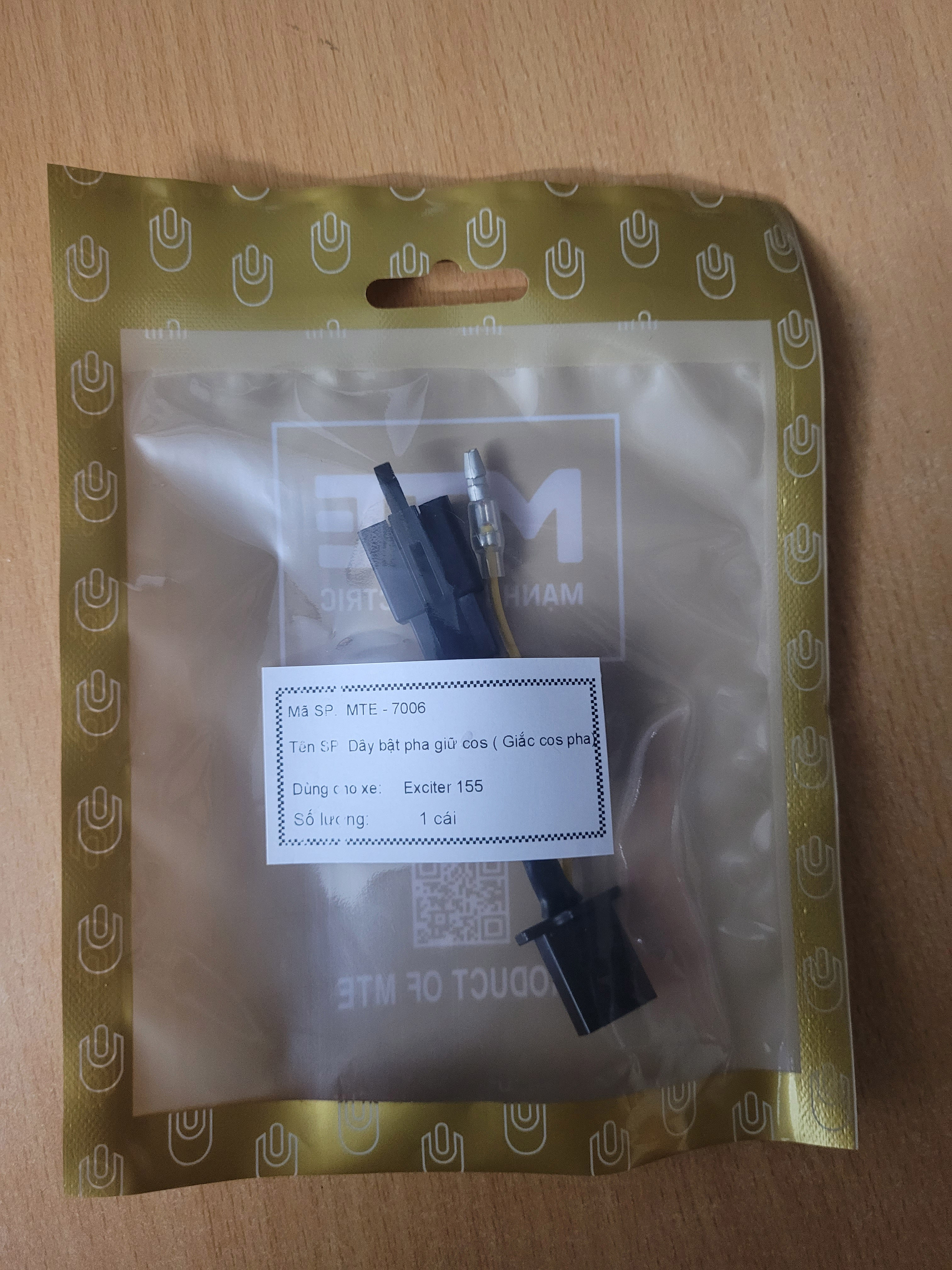 Dây bật pha giữ cos (giắc cos pha) dùng cho xe exciter 155