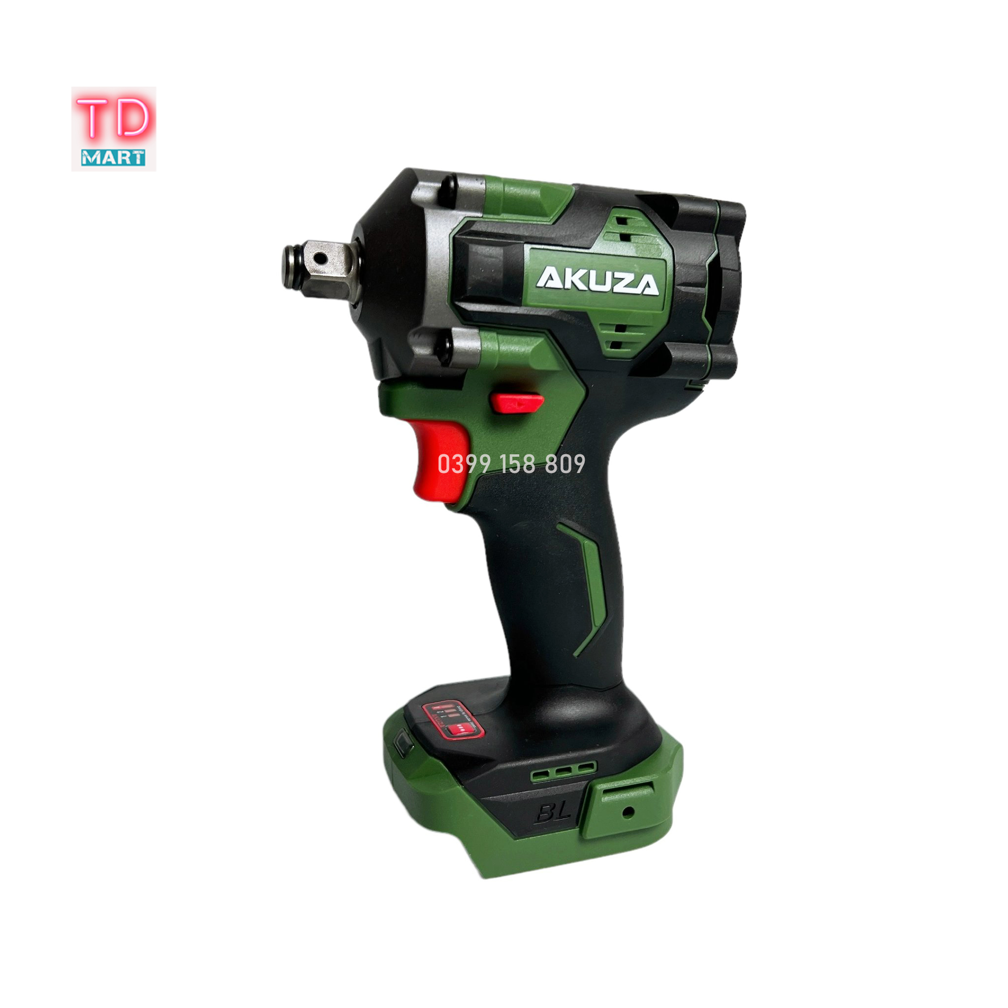 Thân Máy Siết Bulong AKUZA B1 - MKT380CP Chân Pin Phổ Thông Lực Siết 380N.m