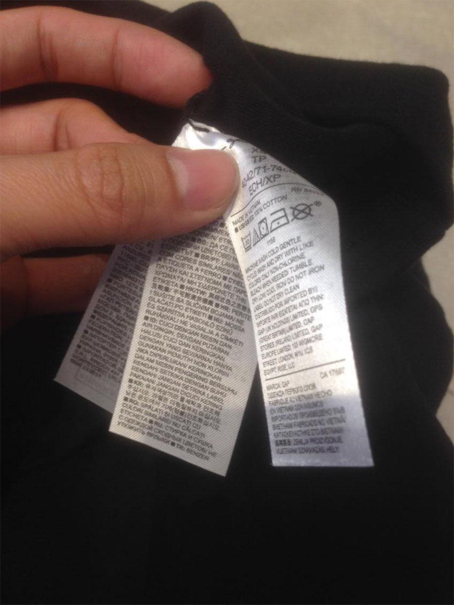 Áo thun cổ tròn nam Gap ( màu đen, size SX, S, M, L )
