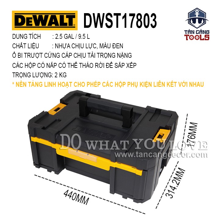 Hộp Đựng Dụng Cụ Dewalt DWST17803