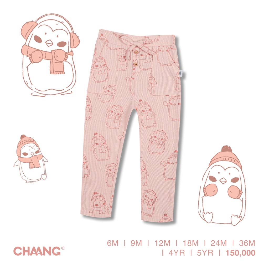 Quần Legging Snow tăm hồng Chaang