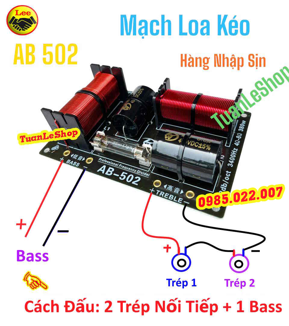 Mach phân tần ab502 –mach loa full bass 30, mach loa kéo, mach loa bmb, giá 01 mạch 2 loa xịn sò ab502 - mạch loa
