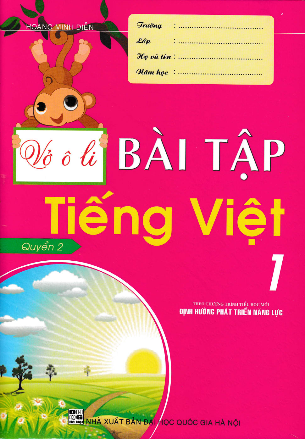 Sách - Vở Ô Li Bài Tập Tiếng Việt 1 (Quyển 2) - Theo Chương Trình Tiểu Học Mới Định Hướng Phát Triển Năng Lực  - Newshop