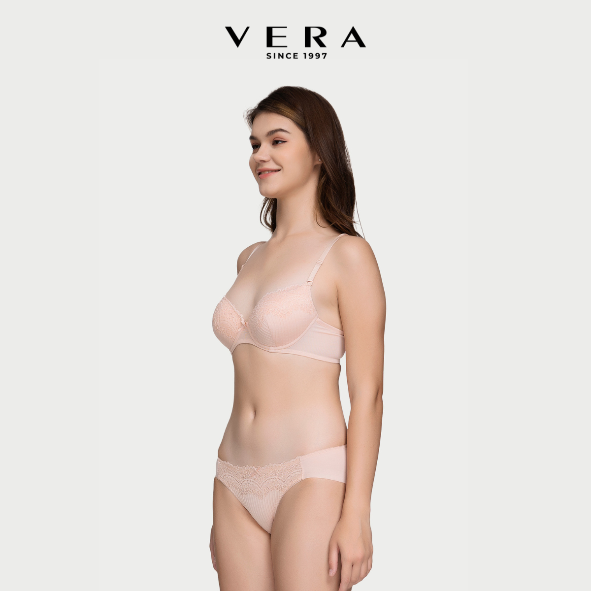 Quần lót Bikini nữ Misaki Polyamide phối ren - M1037