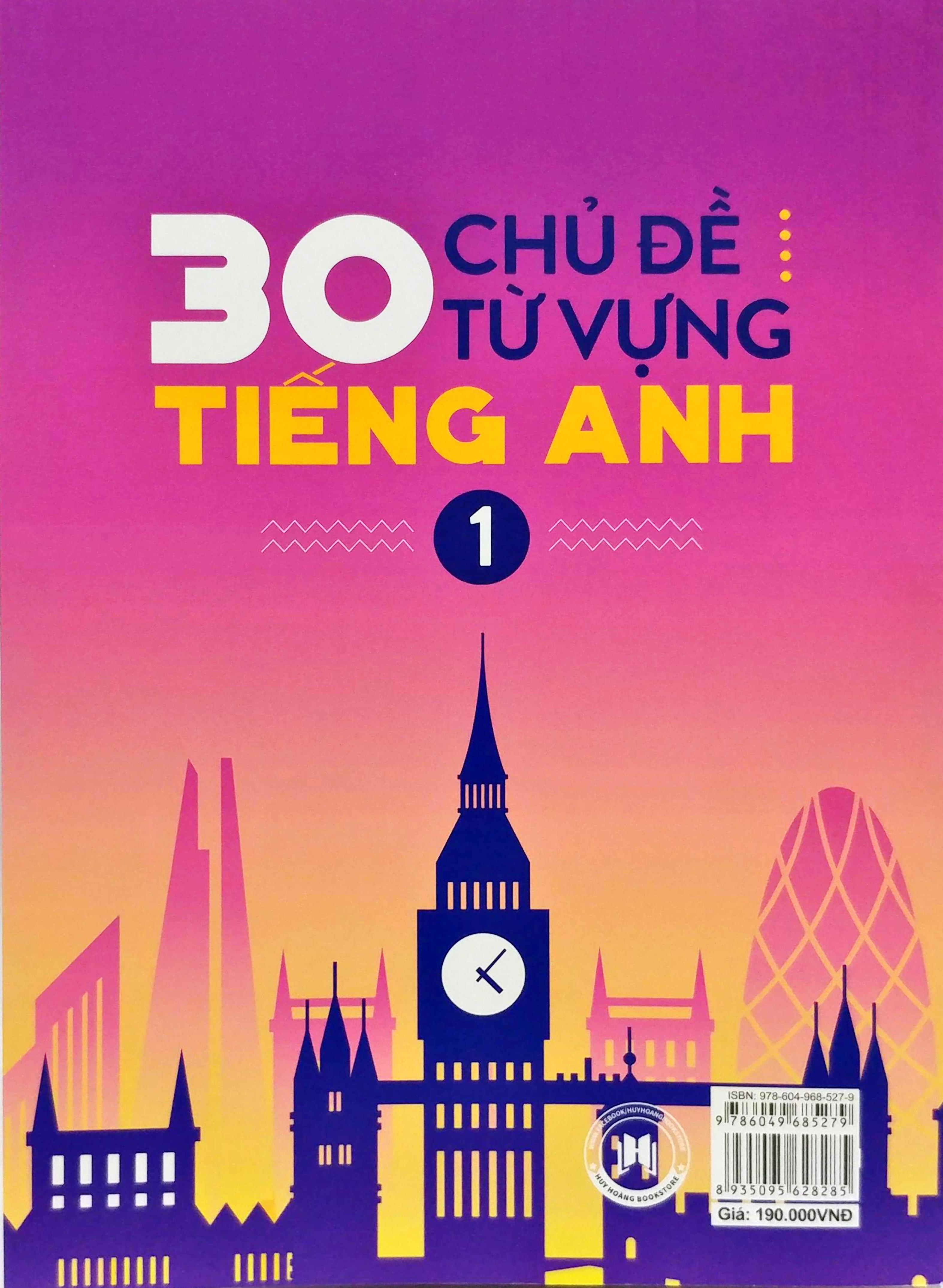 Sách Fahasa - 30 Chủ Đề Từ Vựng Tiếng Anh (Tập 1)