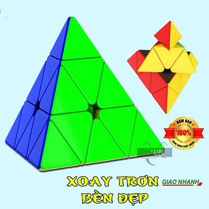 (HÀNG LOẠI TO 4 TẦNG) Trò chơi rubic hình dạng tam giác biến thể xoay được ở tốc độ cao, hàng loại đẹp trong hộp không viền, màu sơn không phai, không mùi, không chất độc hại cho bé, DO CHOI RUBIK HINH TAM GIAC CHO BE TRAI VÀ GAI