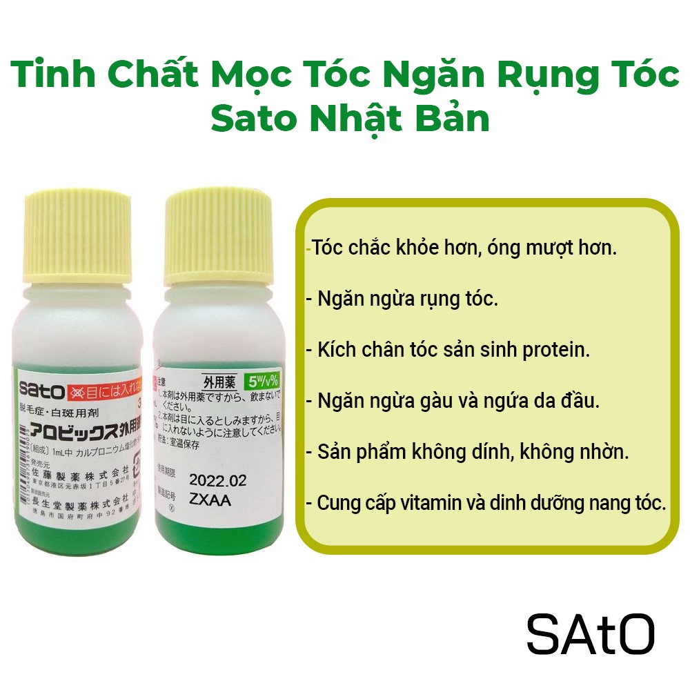 Tinh Chất Mọc Tóc Ngăn Rụng Tóc Sato Nhật Bản 30ml