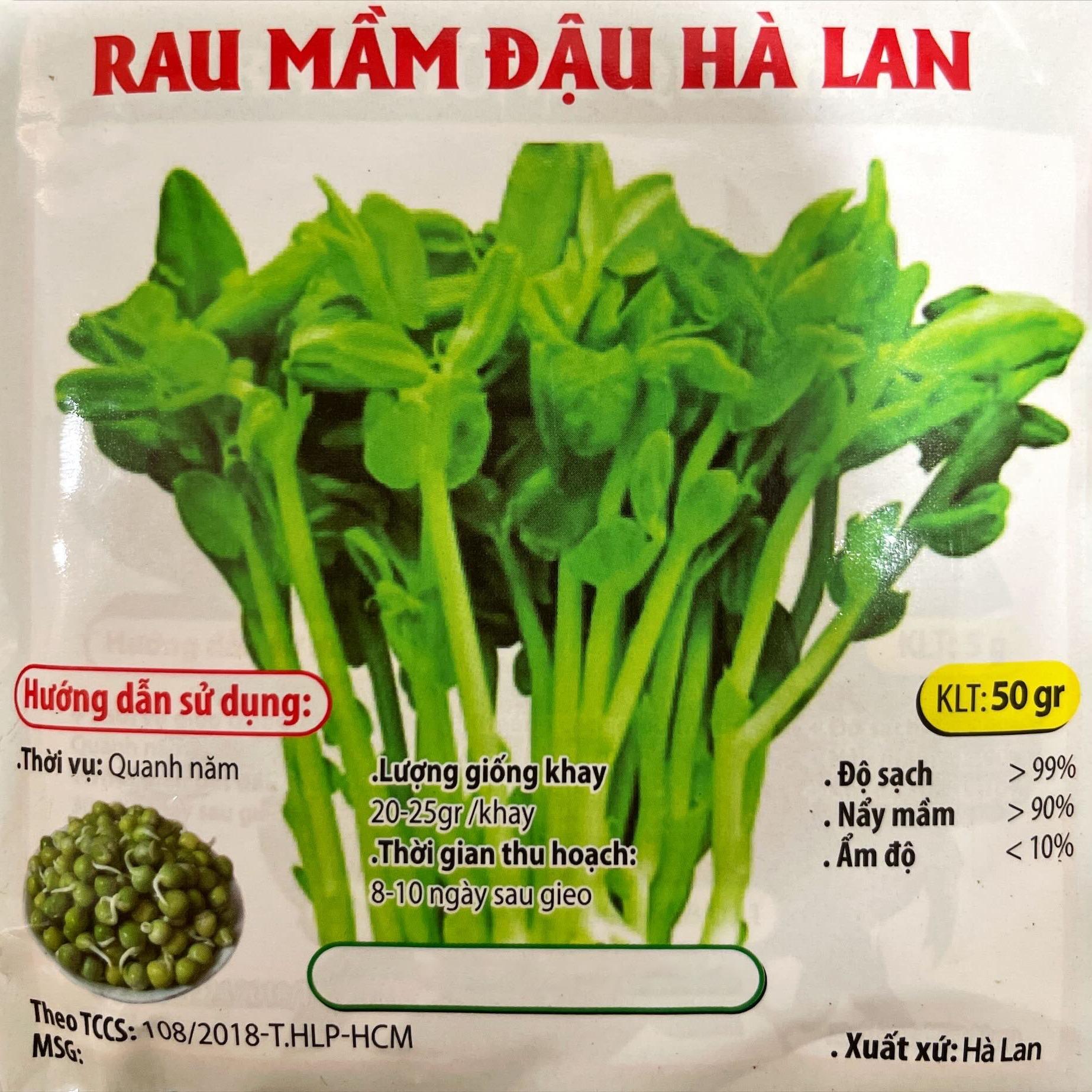 Hạt giống Mầm Đậu Hà Lan Gói 50gr