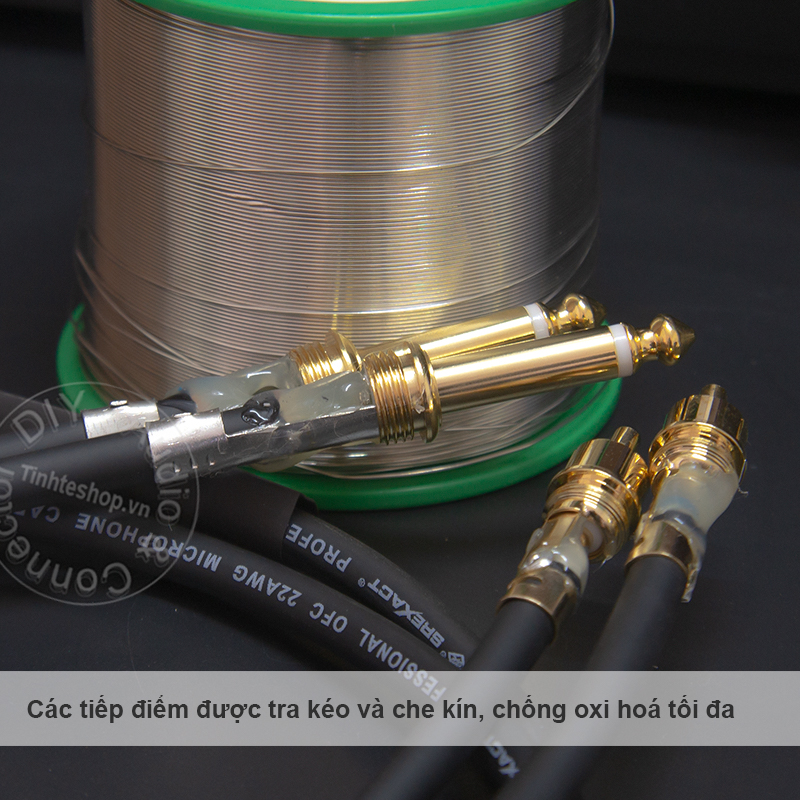 Dây 6 ly sang hoa sen 2 sợi DIY 0.5M đến 5M - Cáp 6.5mm ra AV cắm cho Mixer Âm ly Loa
