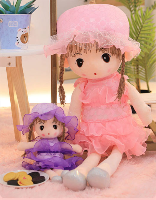 Búp bê váy cô dâu 45cm - đỏ