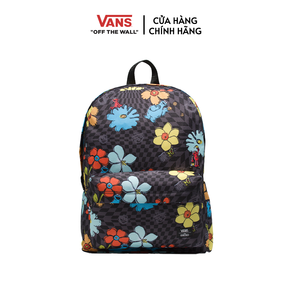 Balo vans sesame street old skool iiii backpack vn0008prblk
