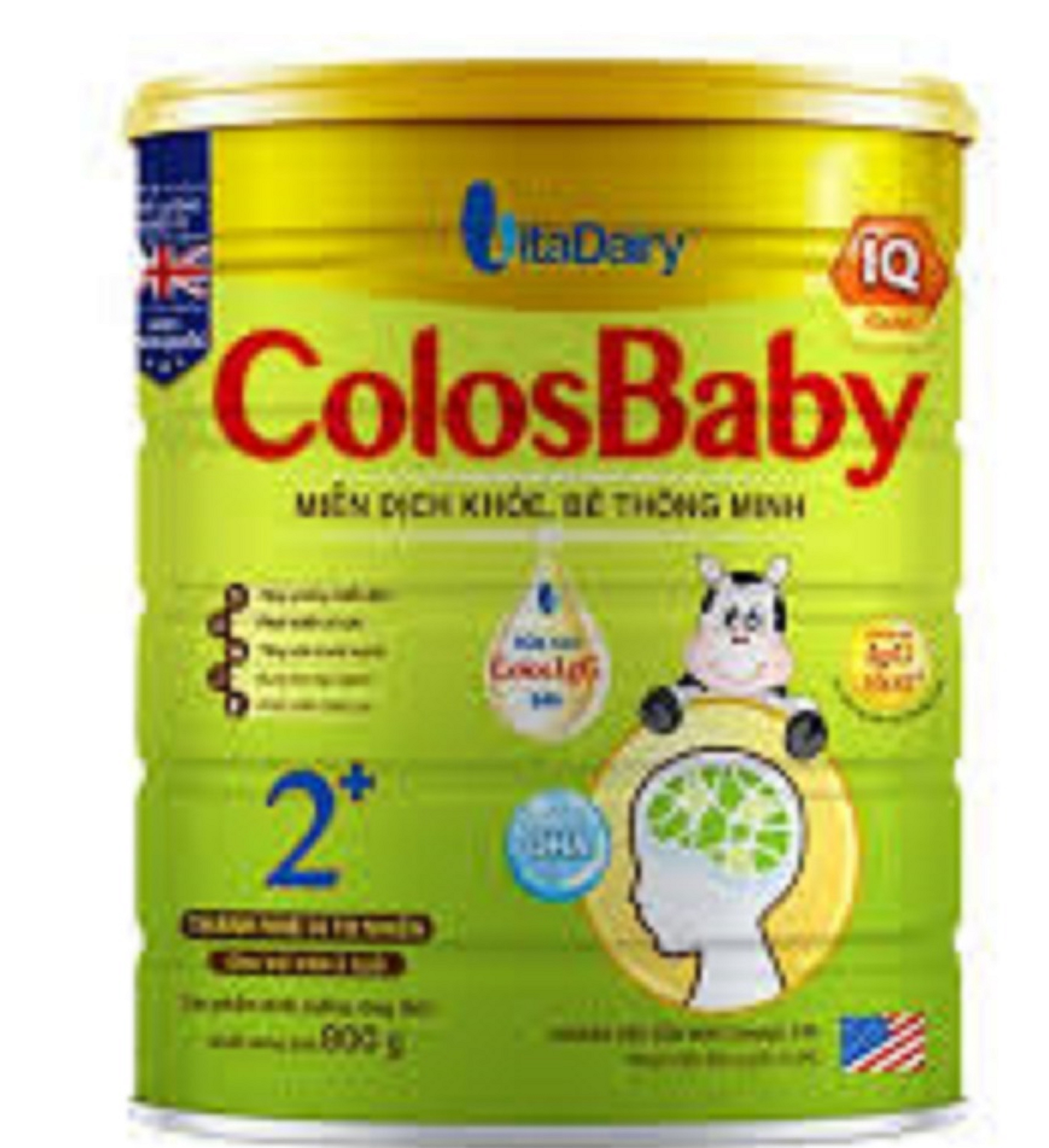 Sữa Colosbaby IQ gold 2+ 800gr cho trẻ từ 2 tuổi trở lên
