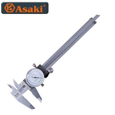 6" Thước cặp đồng hồ inox Asaki AK-2907