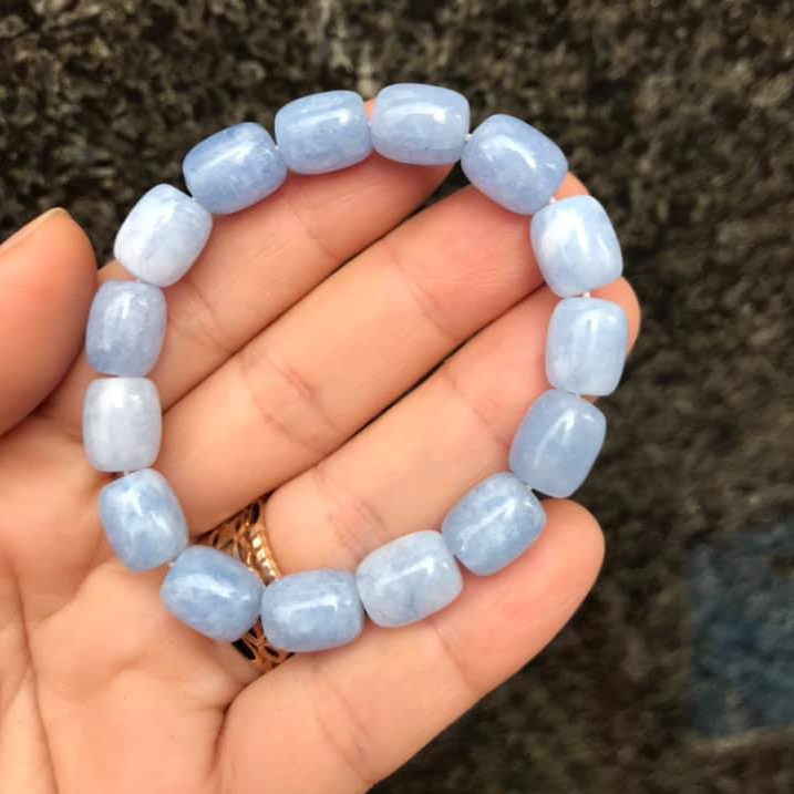 [HCM]VÒNG TAY LU THỐNG ĐÁ AQUAMARINE