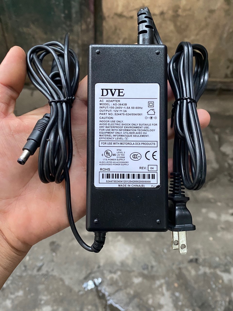 Dây nguồn màn hình Viewsonic 12V 3A hàng cao cấp
