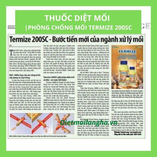 [Chính Hãng] Thuốc Diệt Mối | Phòng Chống Mối Nền Móng TERMIZE 200SC Chai 50ml