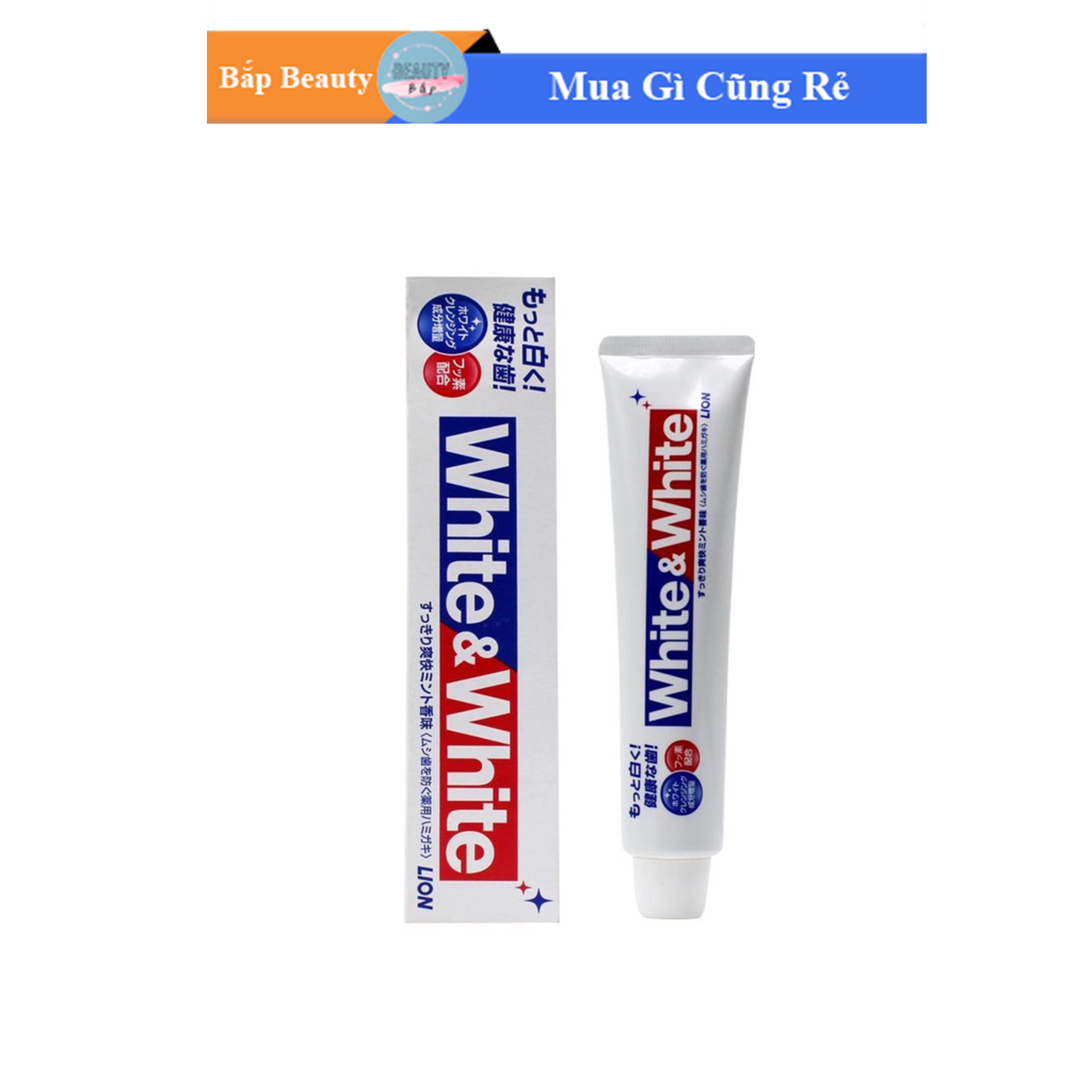 Kem đánh răng White And White Lion Nhật Bản 150g