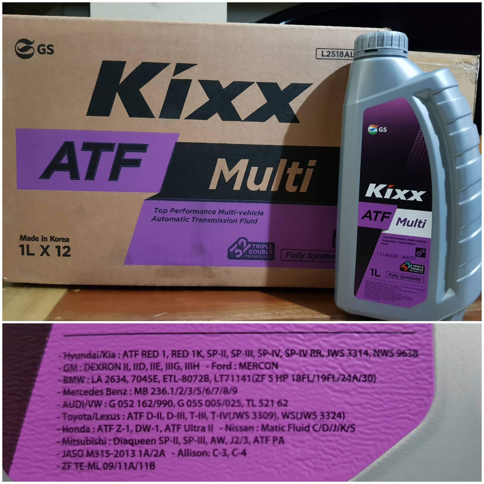 NHỚT HỘP SỐ ĐA NĂNG- KIXX ATF MULTI
