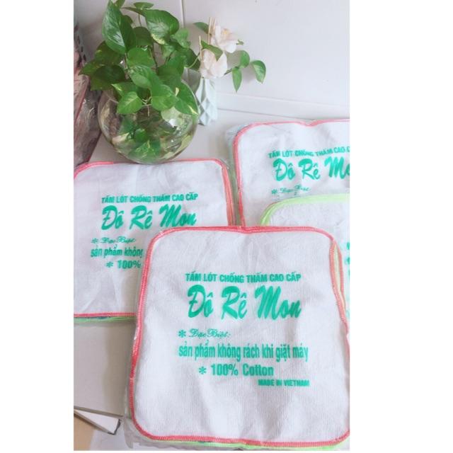 [HCM]Combo 10 tấm lót chống thấm doremon viền vắt sổ