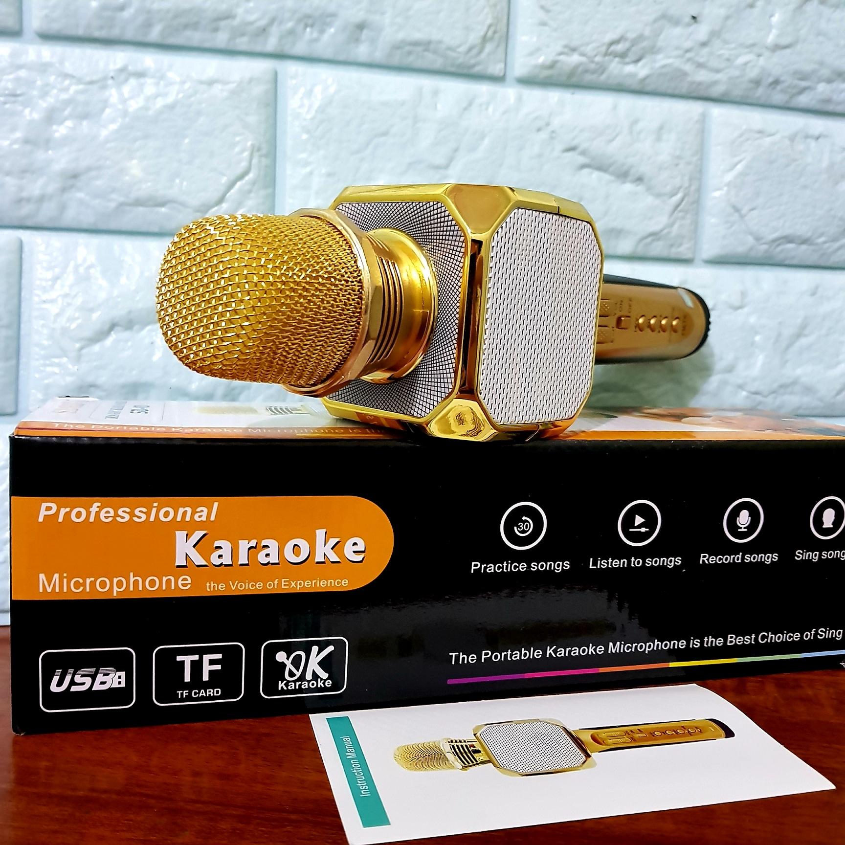 Micro Hát Karaoke Kèm Loa Bluetooth SD-10 Chính Hãng SDRD