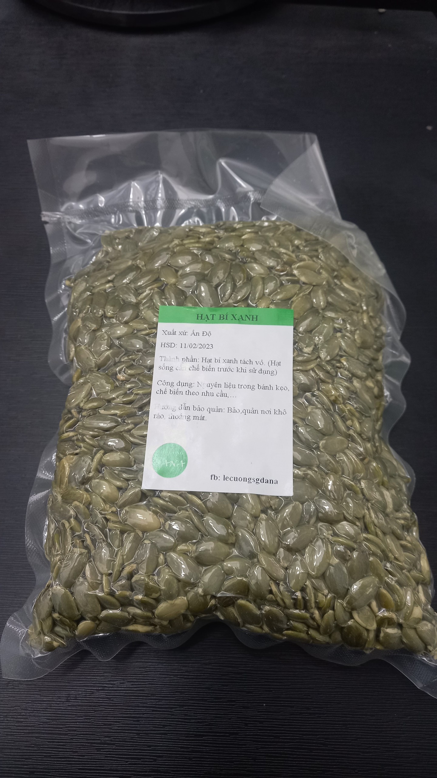 Hạt bí xanh 1kg
