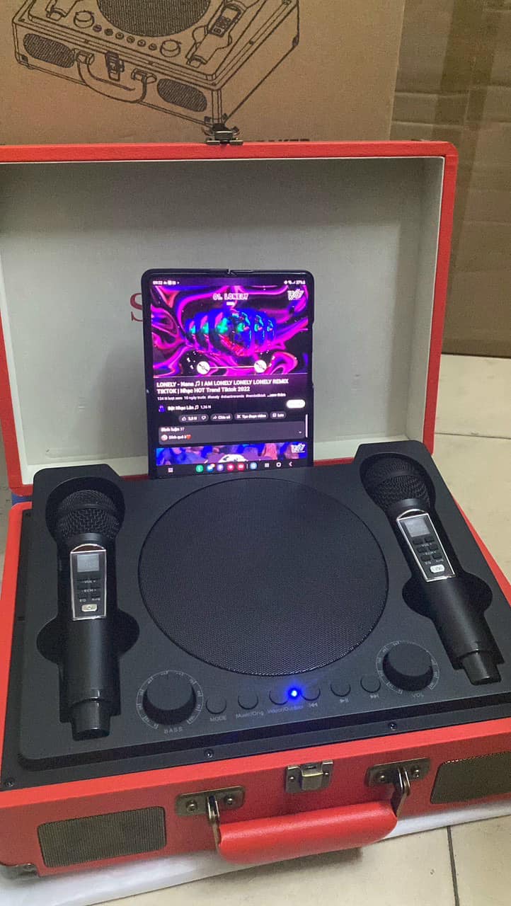 Loa Bluetooth Vali Sd-2109 kèm 2 micro không dây công suất 40 W