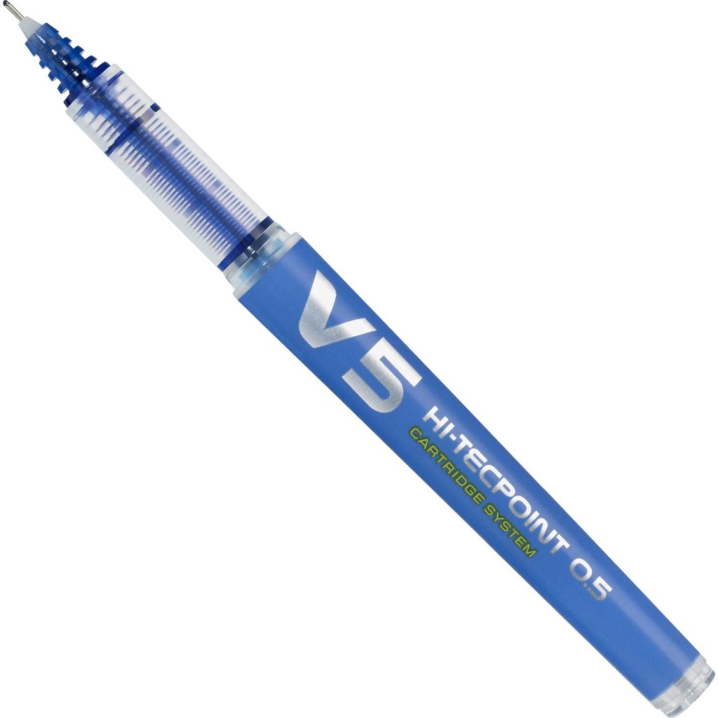 Bút mực nước pilot v5- bxc 0.5mm hi- tecpoint hàng chính hãng - mực xanh