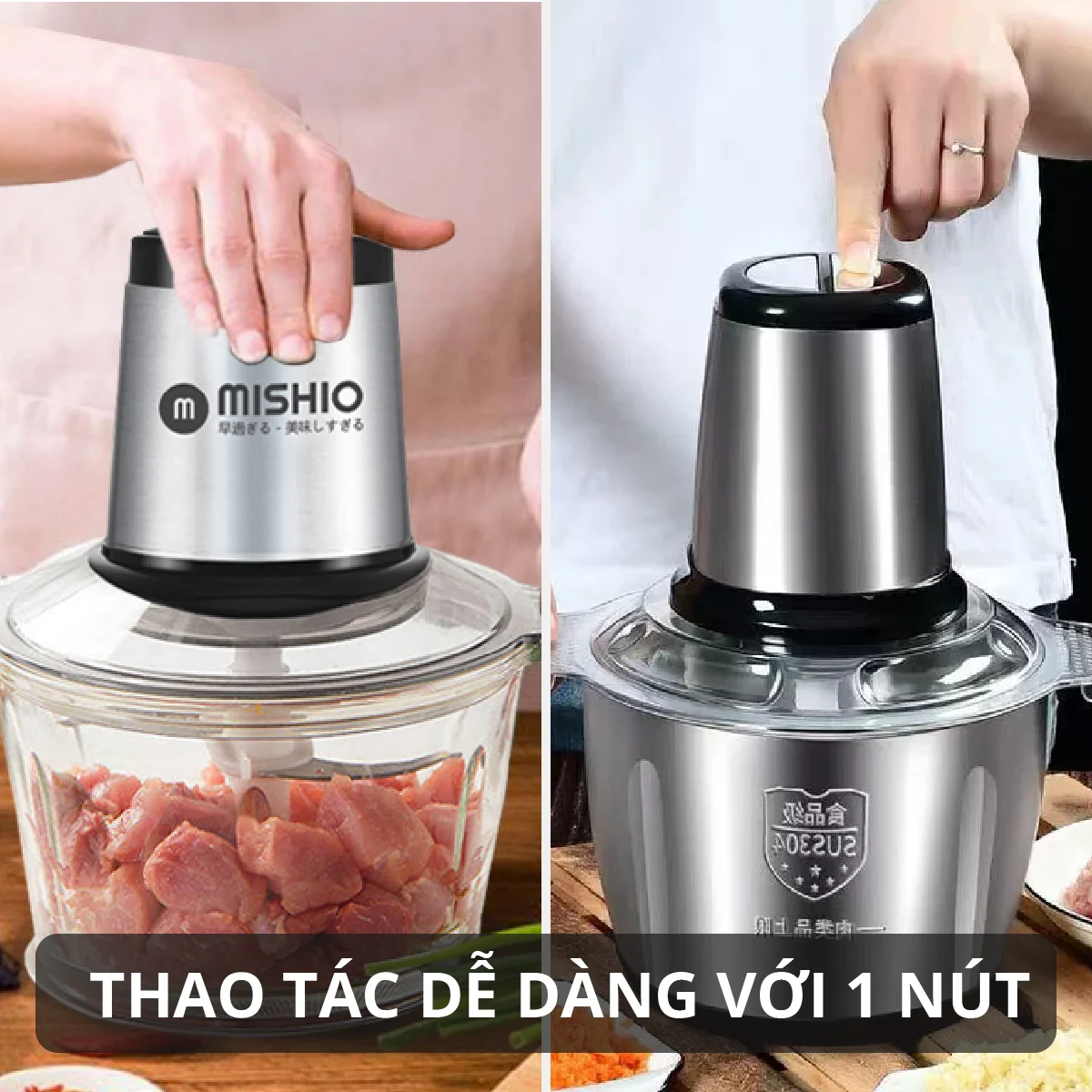 Máy xay đa năng Mishio - Hàng chính hãng