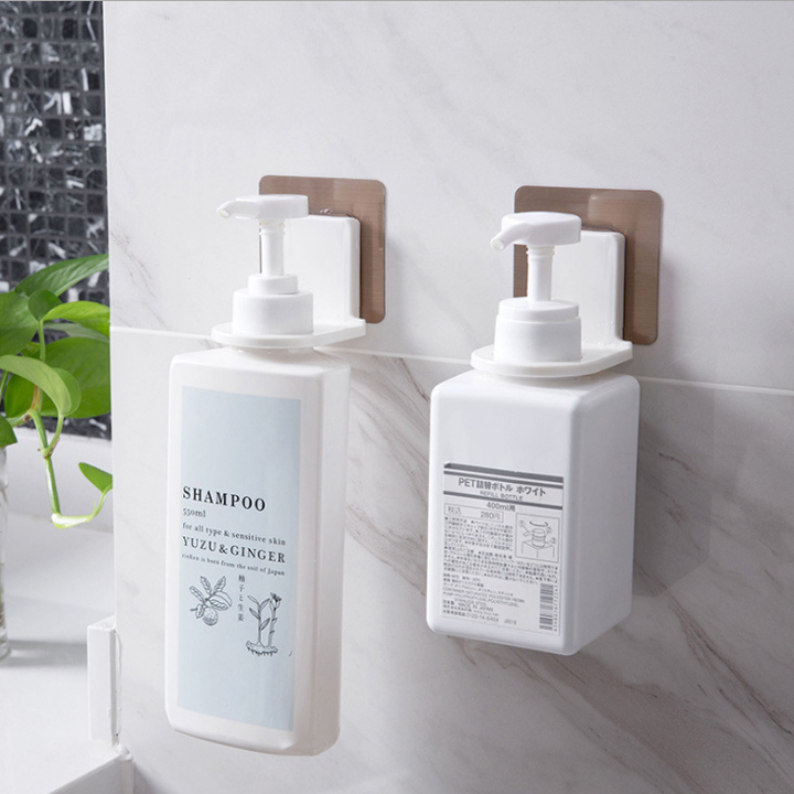 MÓC DÁN TREO BÌNH NƯỚC RỬA TAY, DẦU GỘI, SỮA TẮM