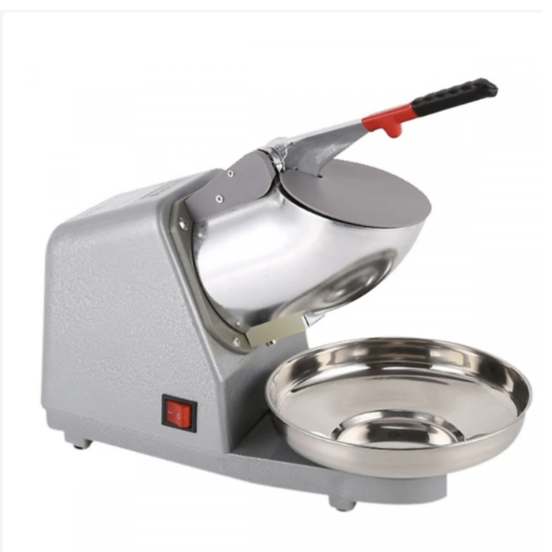 2-blade snow flake, 2 caps multi-functional ice machine, fluffy snow sand blender, high capacity grinder, large ice, small all machine is fast and silent for home, cafe, tea shop