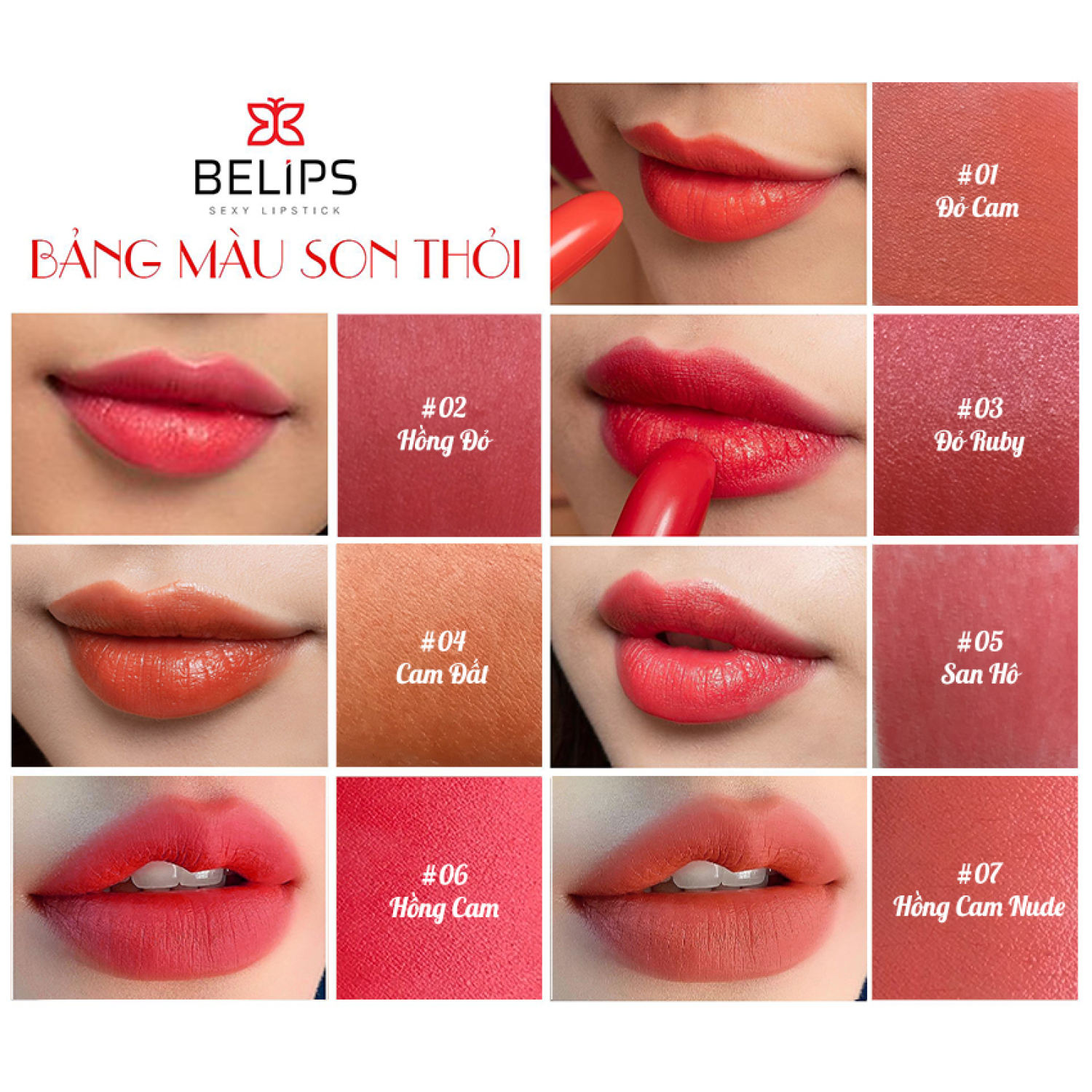 [Freeship] Son môi không chì Belips Sexy Lipstick 5g an toàn bền màu bảo vệ và dưỡng môi - Nét Đẹp Việt Nedevi