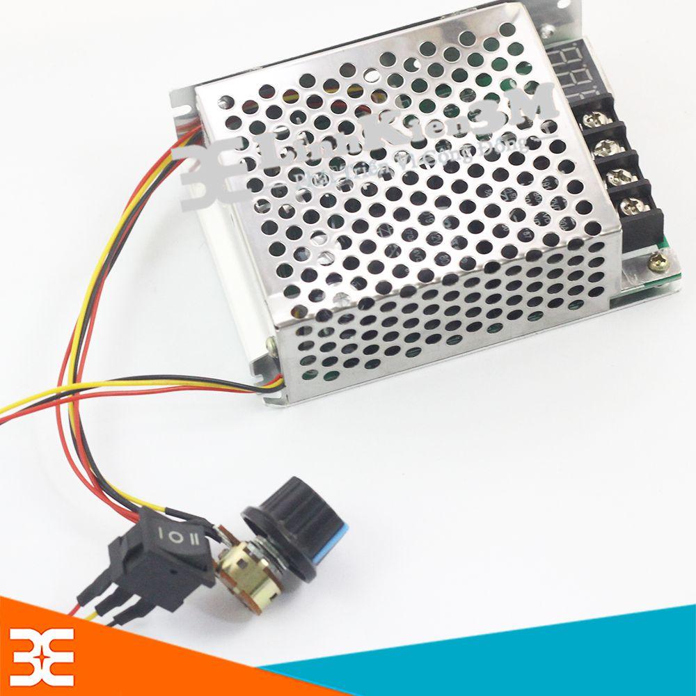 Module điều khiển tốc độ và đảo chiều động cơ dc 12-40v 40a 400w hiển thị điện áp