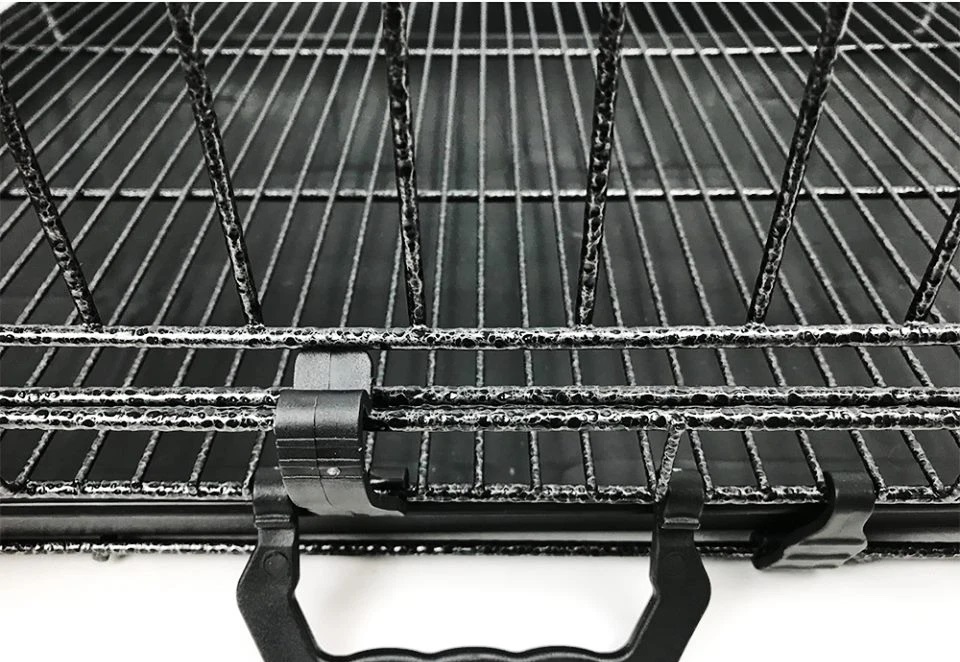 (Chuồng SD)- Lồng chó mèo vân đá 4 size chuồng chó mèo gấp gọn