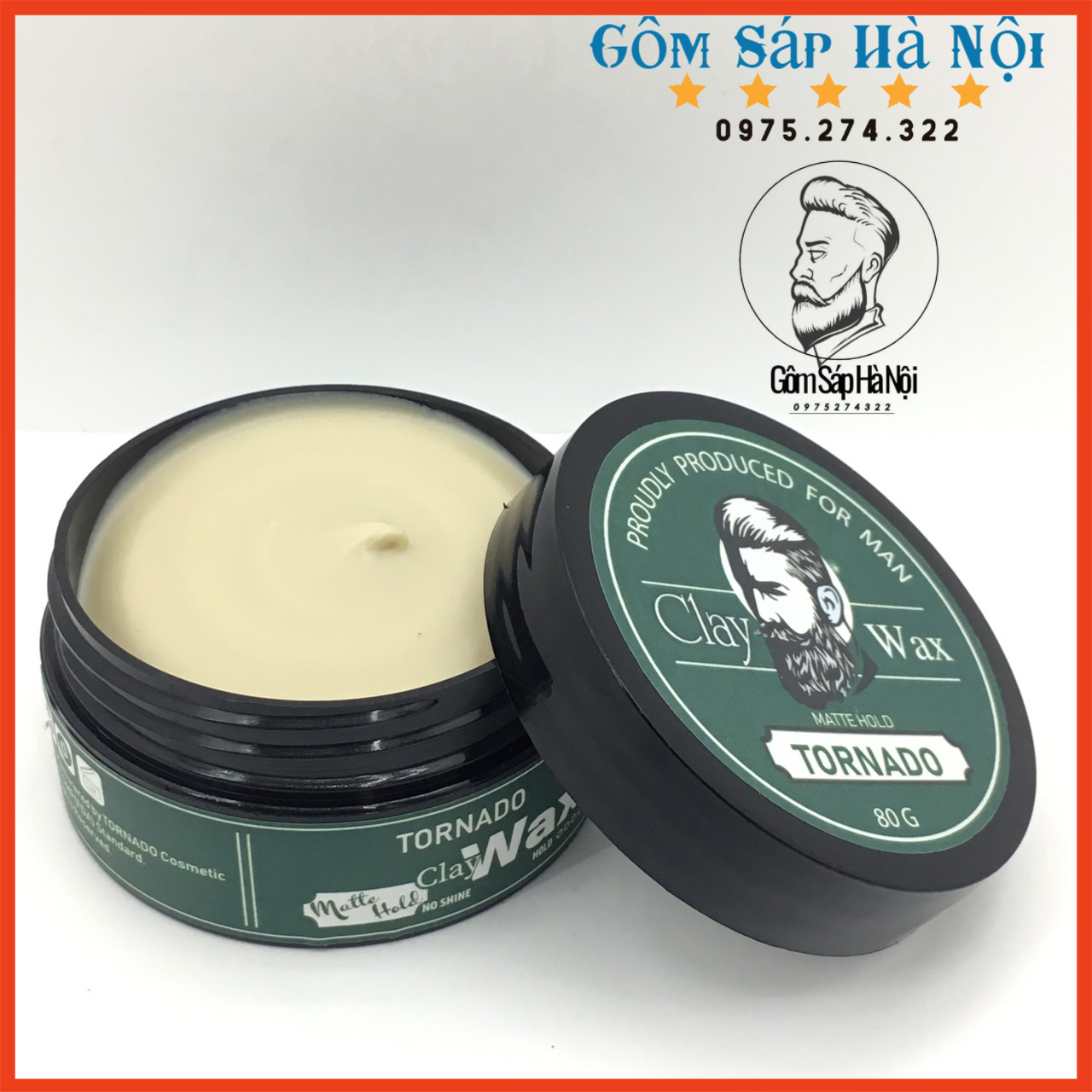 Sáp Vuốt Tóc Nam TORNADO Giữ Nếp Tốt 24h