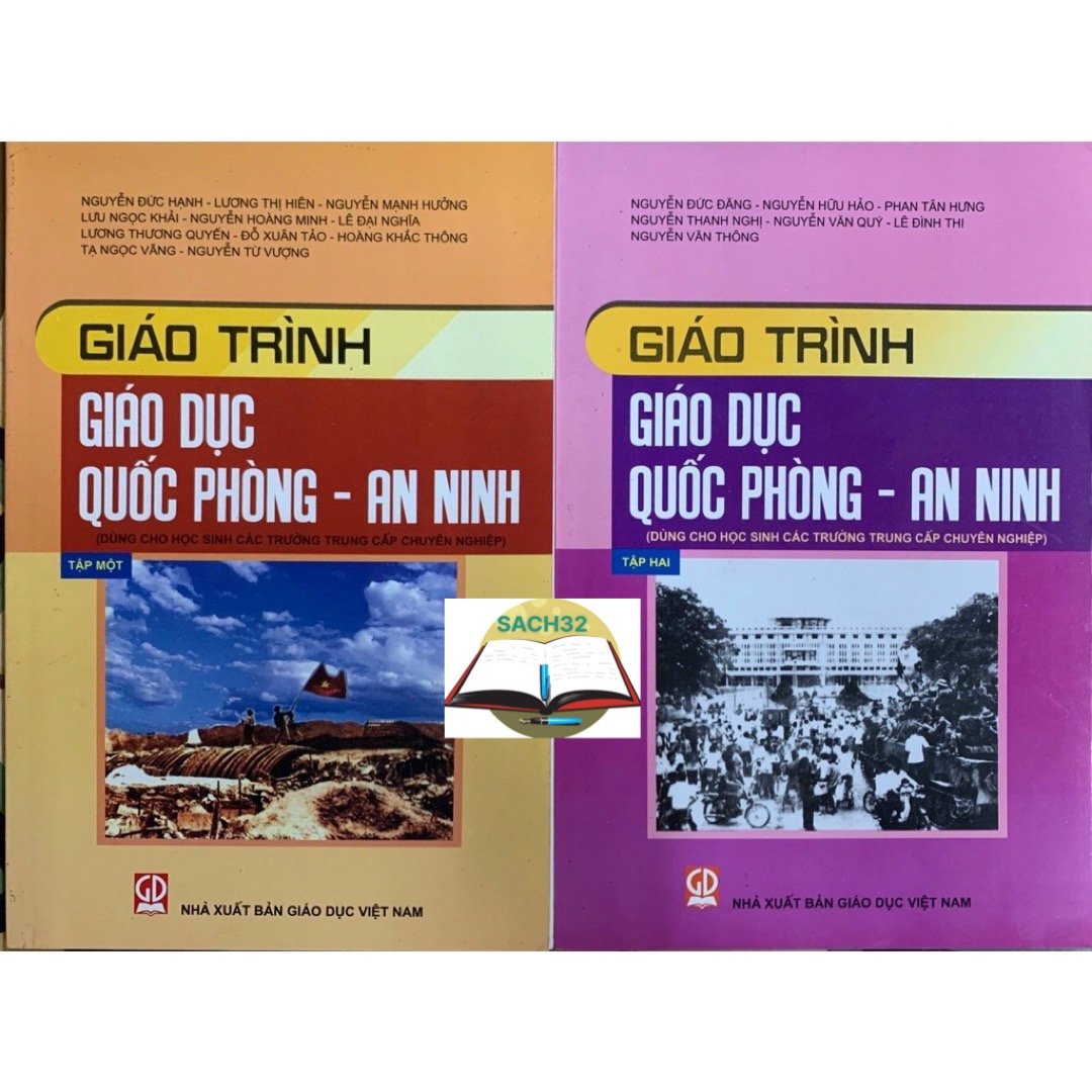 Combo giáo trình giáo dục quốc phòng - an ninh tập 1 + tập 2