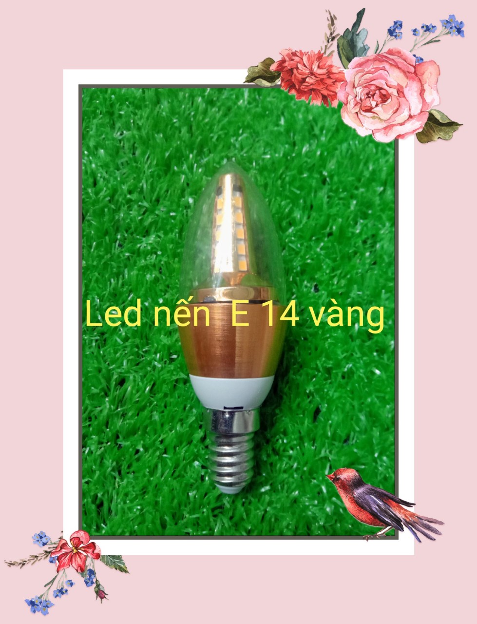 Bóng đèn led nến đui E14,E27 dùng trang trí