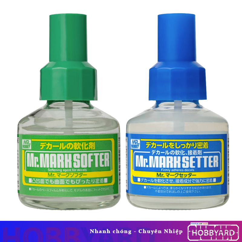 Dung dịch làm mềm decal nước Mark softer & Mark setter - Mr. Hobby