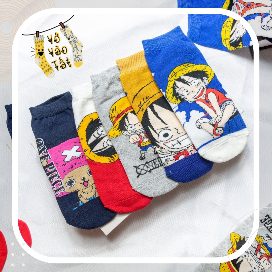 TẤT/ VỚ CỔ NGẮN CƯỚP BIỂN LUFFY ONE PIECE