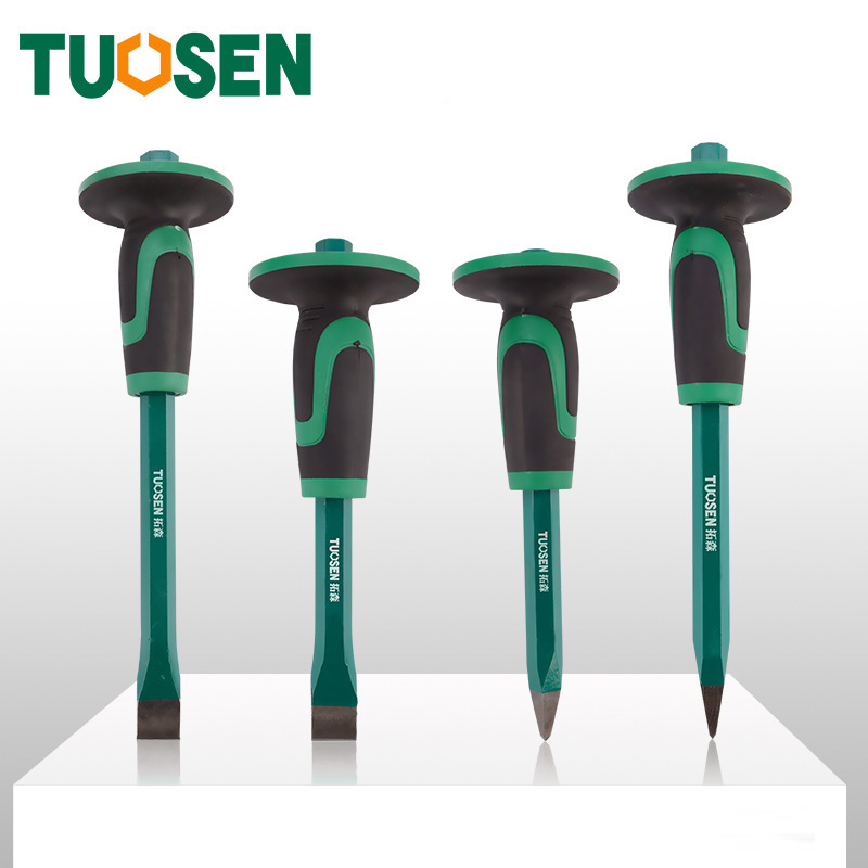 Đục phẳng đục sắt có tay chắn, đục nề, đục đá TUOSEN