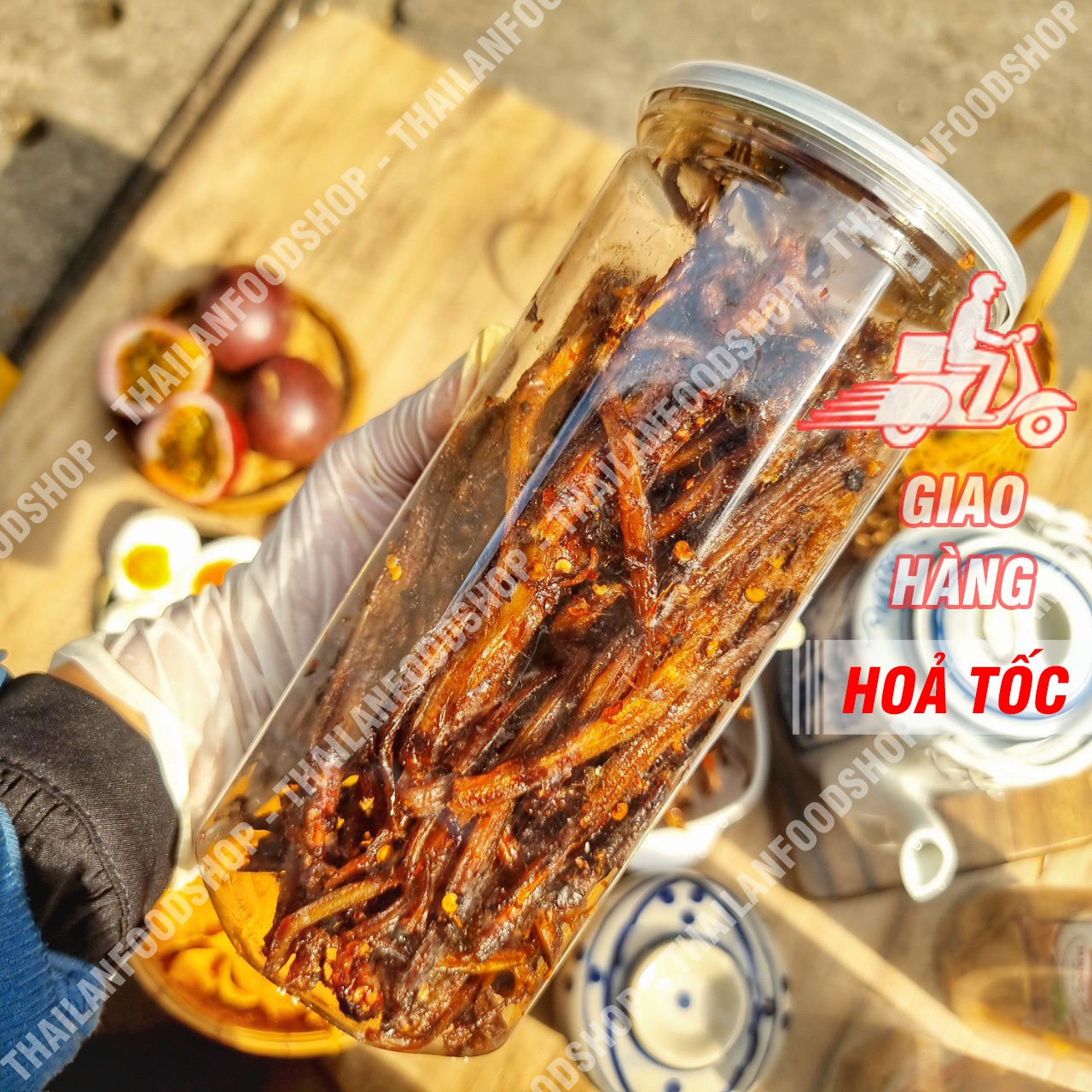 Khô Cá Kèo Sate Ram Giòn Ăn Liền - Lon 250Gram
