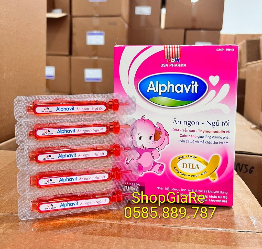 Alphavit ăn ngon giúp bé ăn ngon ngủ tốt bé thông minh, hỗ trợ bé kén ăn, ngủ khôngngon giấc