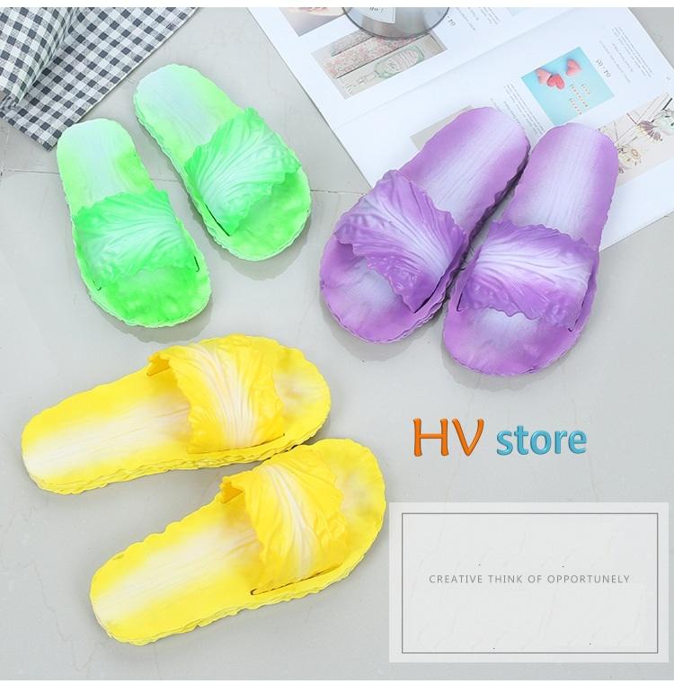 Dép bắp cải, dép đi trong nhà chống trơn xu hướng mới độc đáo (3 màu)