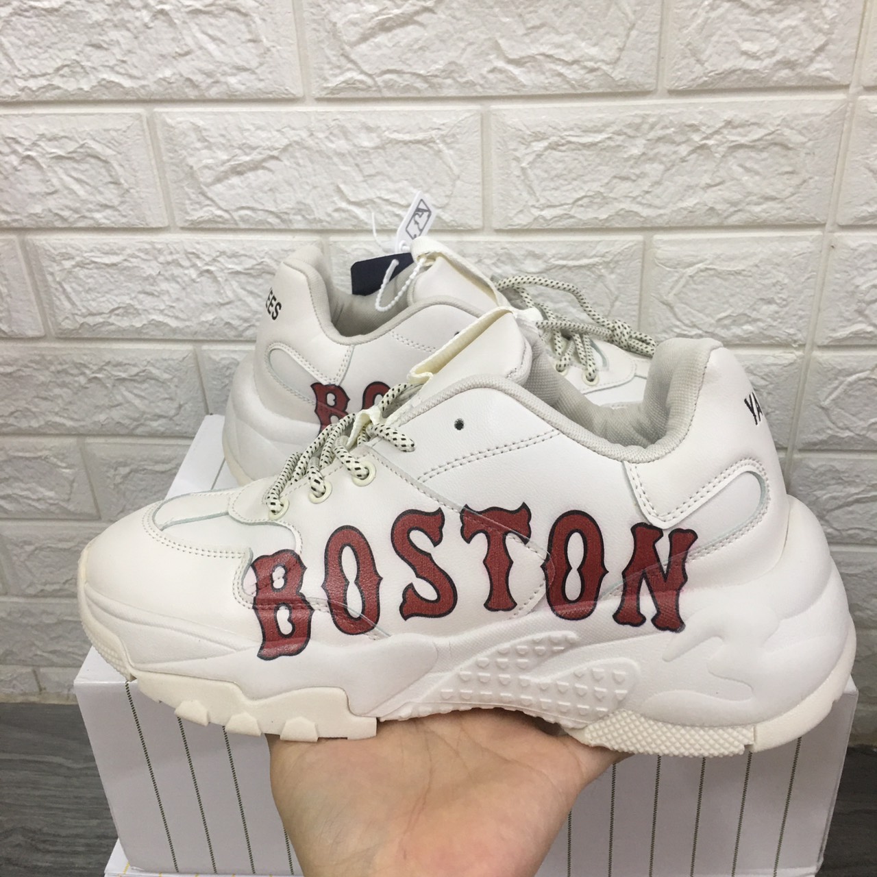 [FULLBOX+BILL+TẤT] Giày thể thao Nam Nữ MLB NY VÀNG hàng đẹp