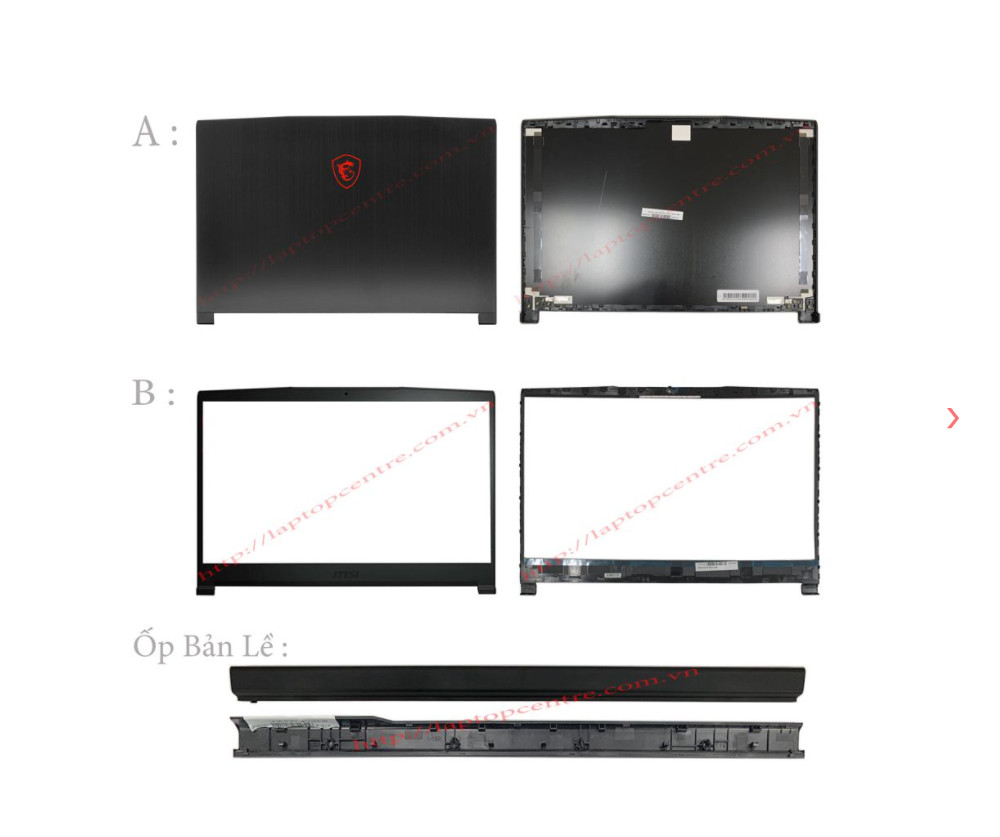 Thay vỏ laptop MSI GF63 8RC 8RD 482VN