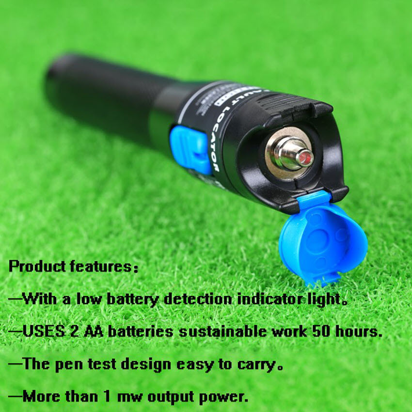 Bút dò lỗi sợi cáp quang HT-5km tặng 1 đôi pin