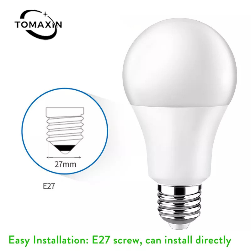 TOMAX Bóng Đèn LED Đế Vít E27 Búp Tròn 3W 5W - 18W 25W Đèn 220V Màu Trắng Tiết Kiệm Điện Năng , Chống Nước