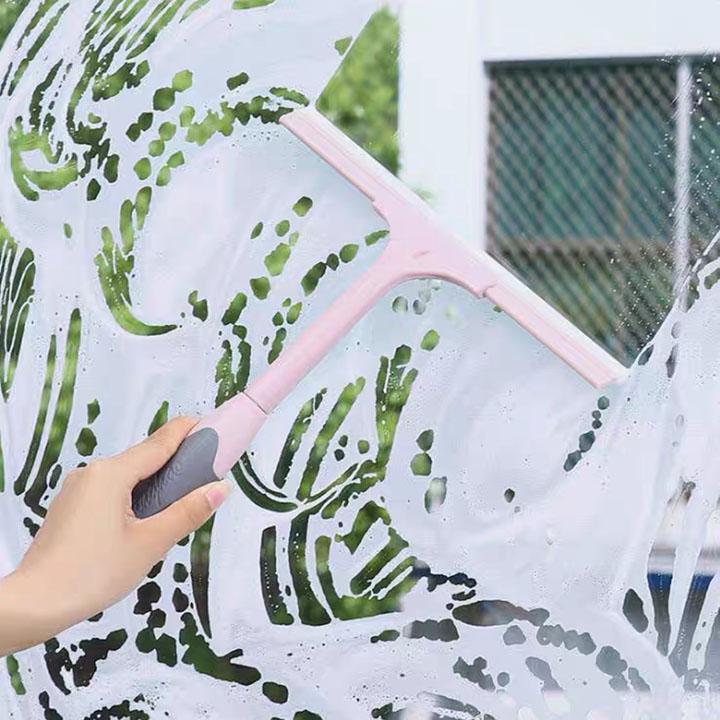 [XẢ KHO] Dụng cụ lau gạt kính đa năng, dụng cụ gạt kính cán ngắn, đồ lau kính đa năng