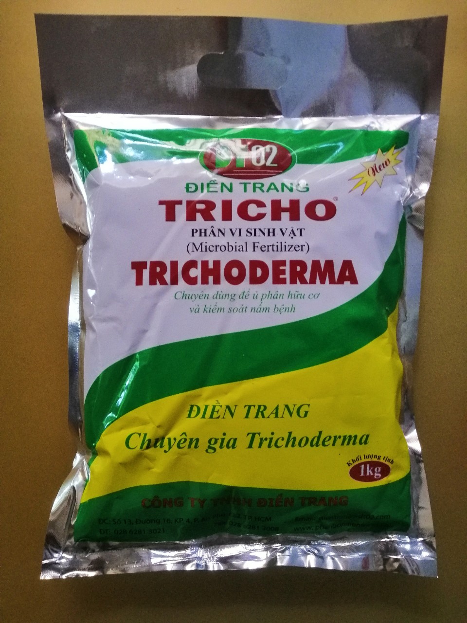 GÓI 1 KG - PHÂN VI SINH TRICHODERMA ĐIỀN TRANG - DÙNG Ủ PHÂN HỮU CƠ